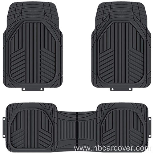 3-Piece All-Season Odorless Heavy Duty Rubber Floor Mat